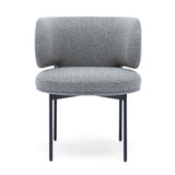TOV Maureen Speckled Grey Performance Boucle Dining Chair