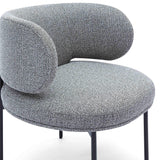 TOV Maureen Speckled Grey Performance Boucle Dining Chair