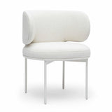 TOV Maureen Cream Performance Upcycled Linen Dining Chair