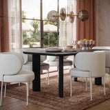TOV Maureen Cream Performance Upcycled Linen Dining Chair