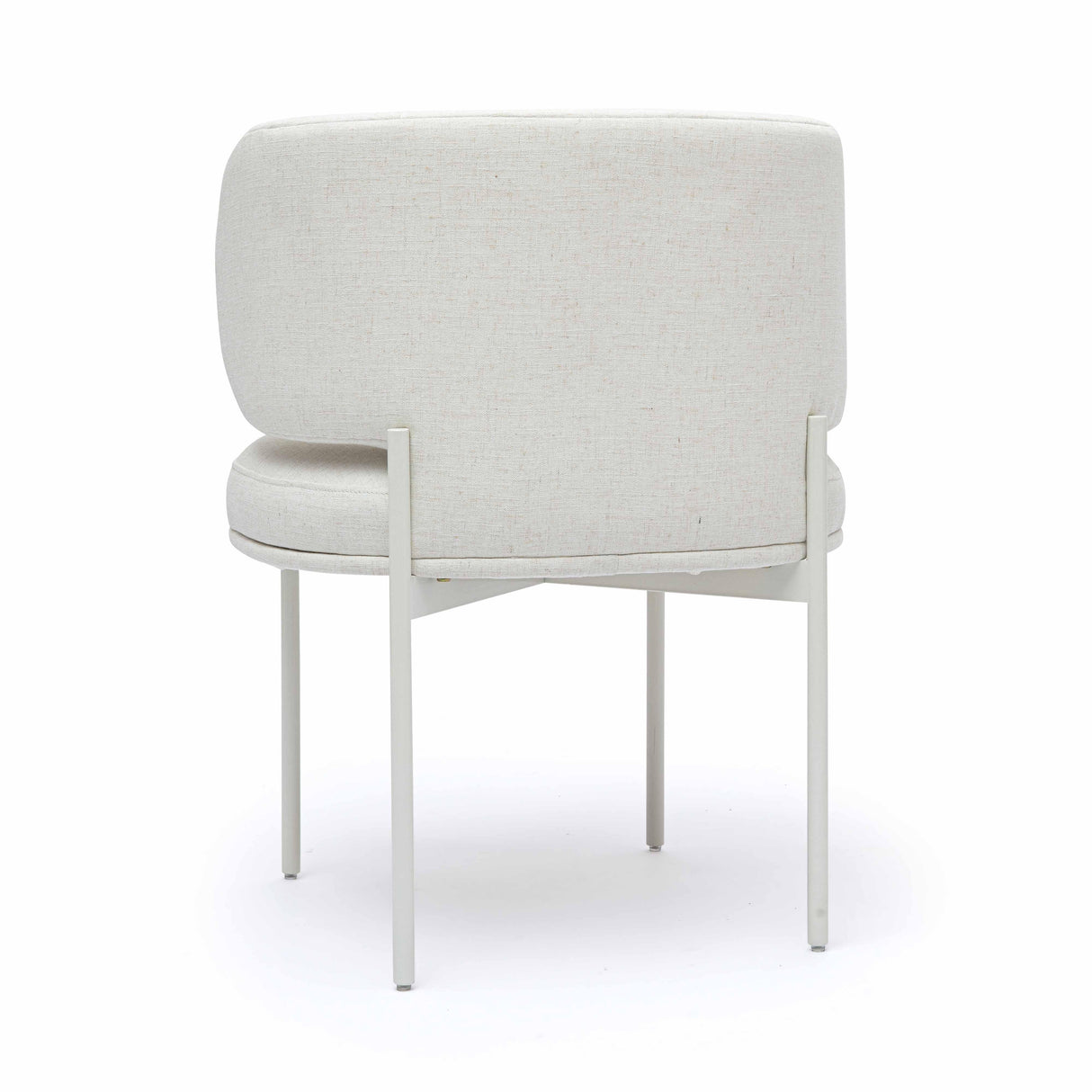 TOV Maureen Cream Performance Upcycled Linen Dining Chair