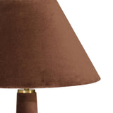TOV Graham Chocolate Brown Velvet Floor Lamp