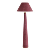 TOV Graham Burgundy Velvet Floor Lamp