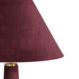 TOV Graham Burgundy Velvet Floor Lamp