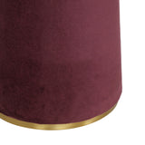 TOV Graham Burgundy Velvet Floor Lamp