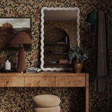 TOV Graham Chocolate Brown Velvet Table Lamp