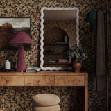 TOV Graham Burgundy Velvet Table Lamp