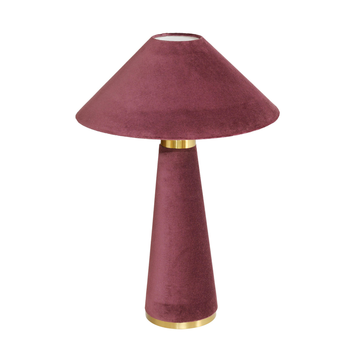 TOV Graham Burgundy Velvet Table Lamp