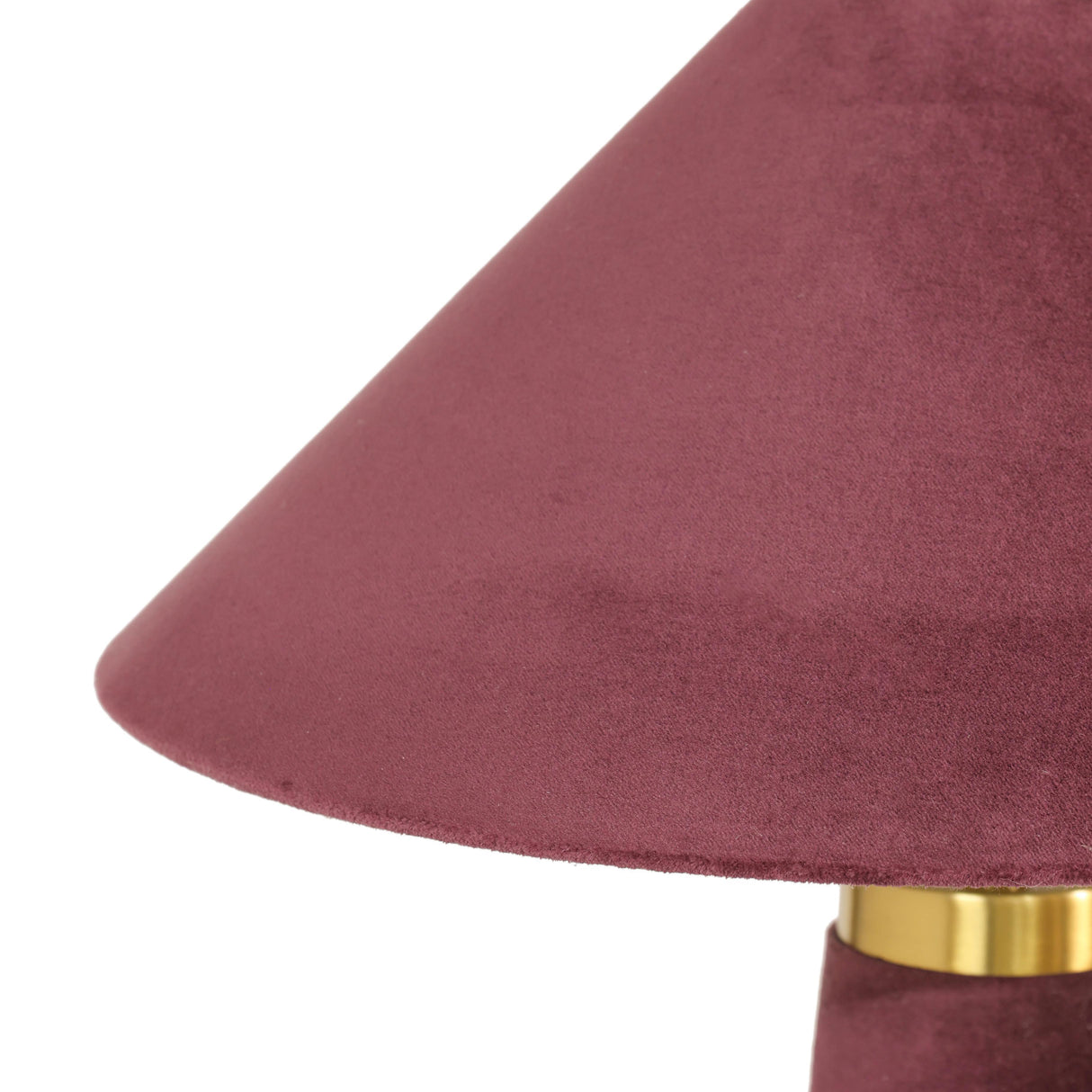 TOV Graham Burgundy Velvet Table Lamp