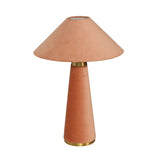 TOV Graham Terracotta Velvet Table Lamp