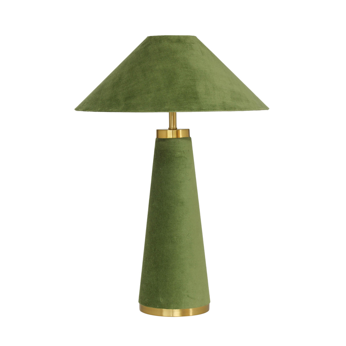 TOV Graham Moss Green Velvet Table Lamp