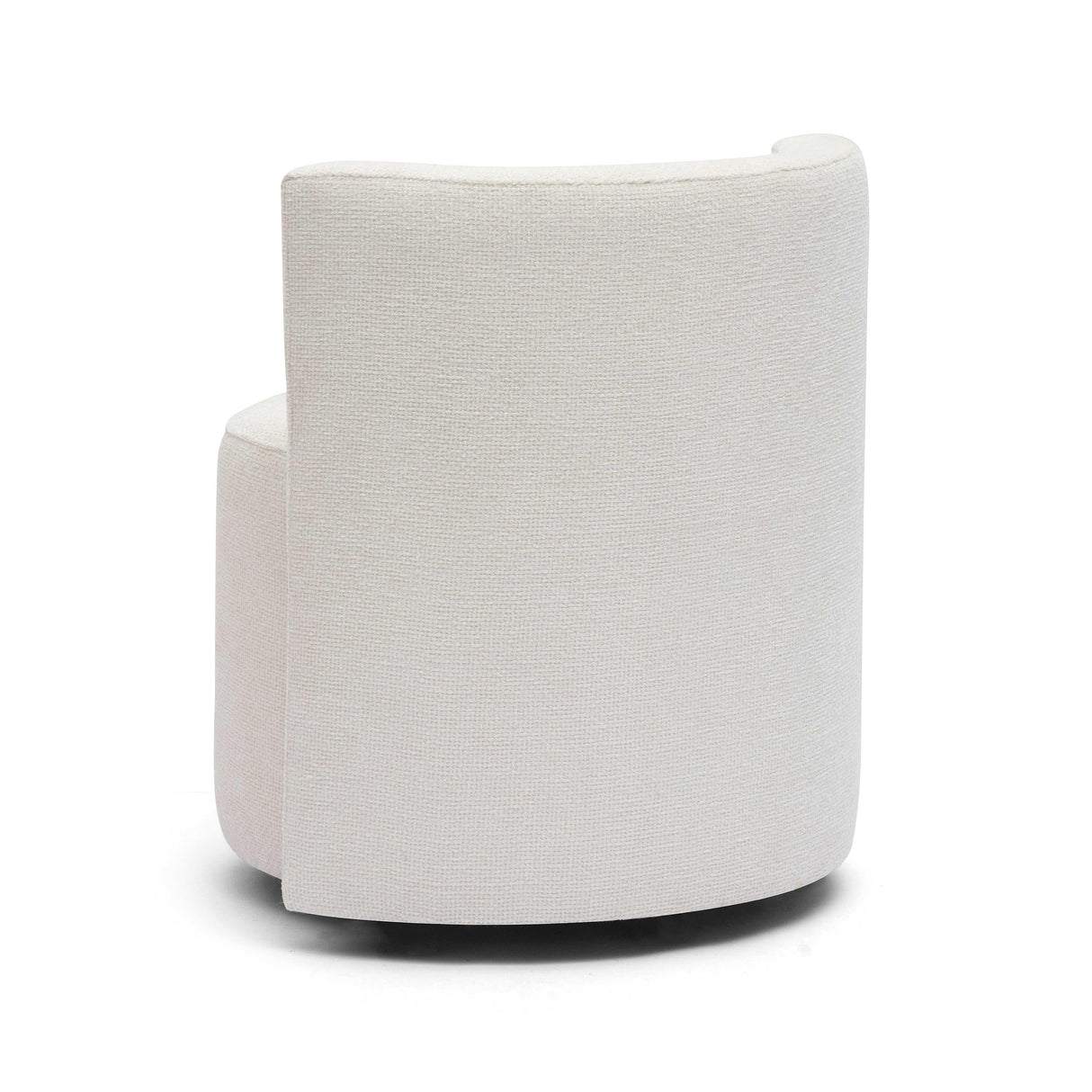 TOV Alyssa Cream Chenille Rolling Desk Chair