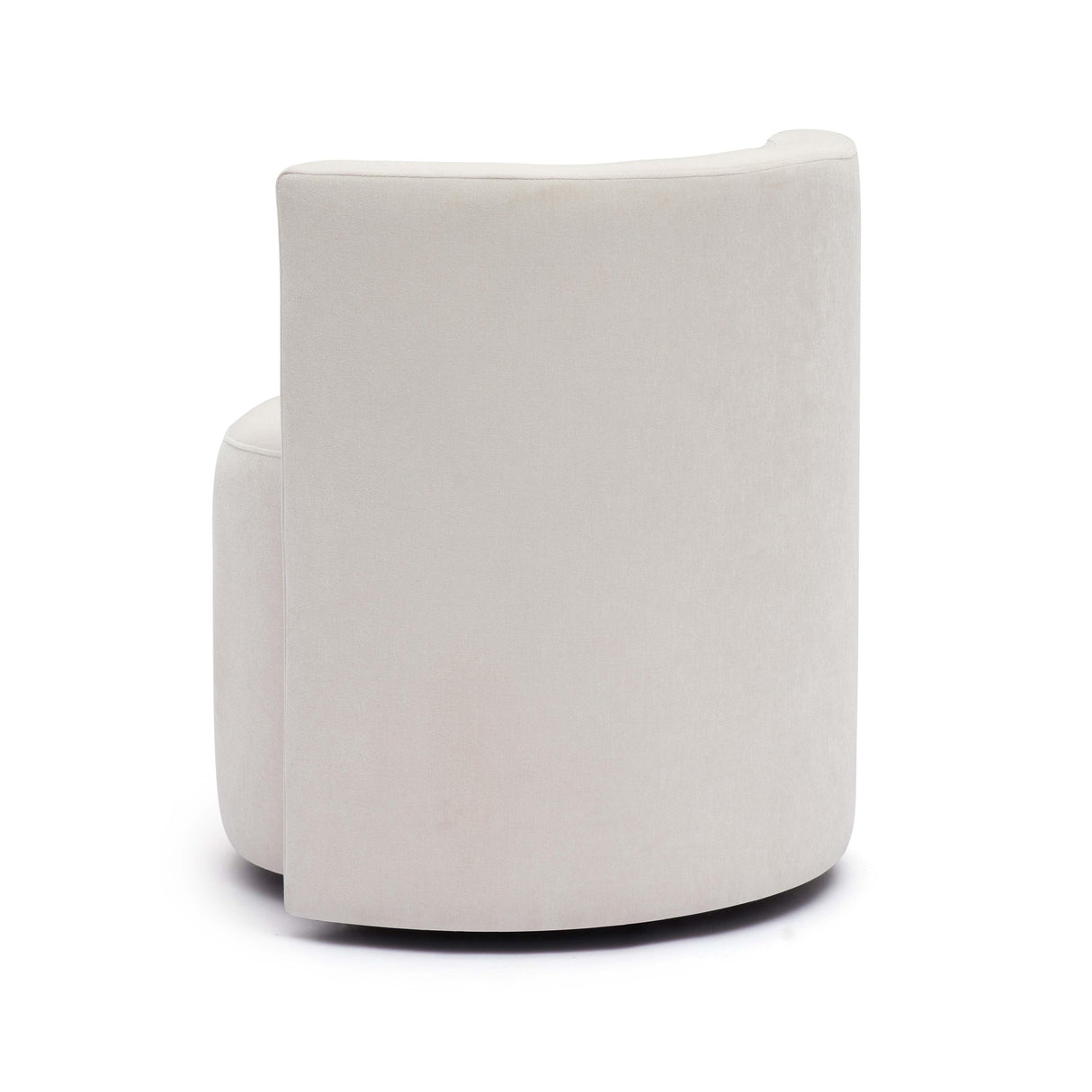 TOV Alyssa Cream Upcycled Velvet Rolling Desk Chair