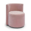 TOV Alyssa Pink Upcycled Velvet Rolling Desk Chair