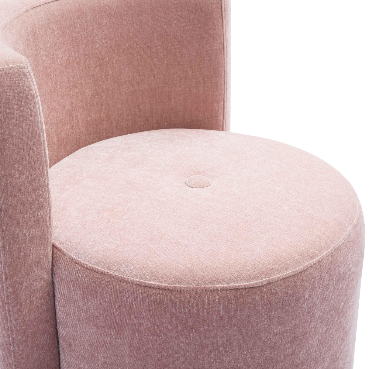 TOV Alyssa Pink Upcycled Velvet Rolling Desk Chair