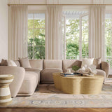 TOV Sylvie Cream Boucle 4-Piece Sectional