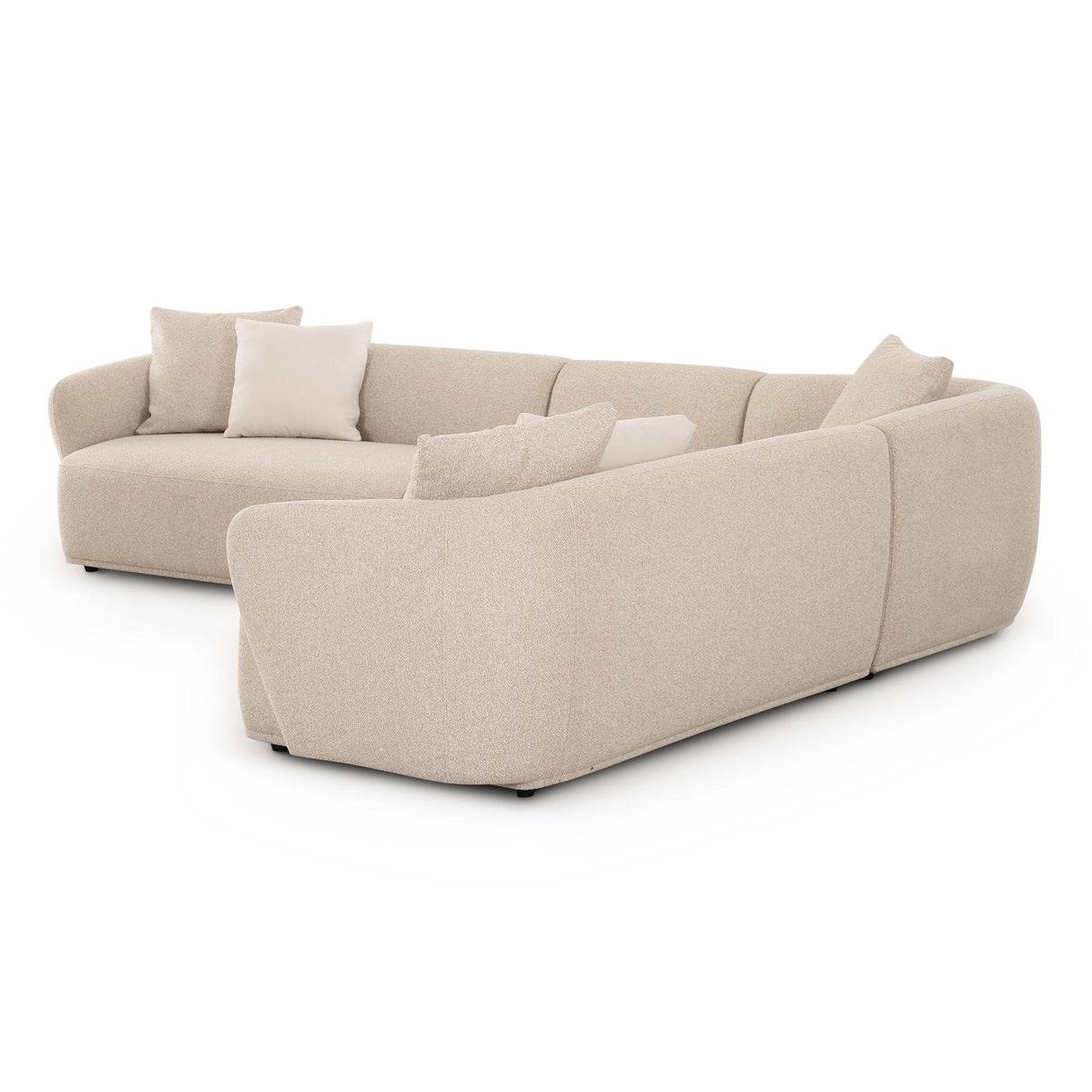 TOV Sylvie Cream Boucle 4-Piece Sectional