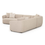 TOV Sylvie Cream Boucle 4-Piece Sectional