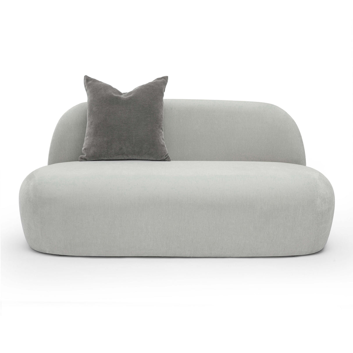 TOV Carraway Grey Upcycled Chenille Loveseat