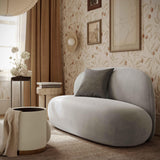 TOV Carraway Grey Upcycled Chenille Loveseat
