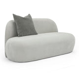 TOV Carraway Grey Upcycled Chenille Loveseat