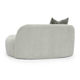 TOV Carraway Grey Upcycled Chenille Loveseat