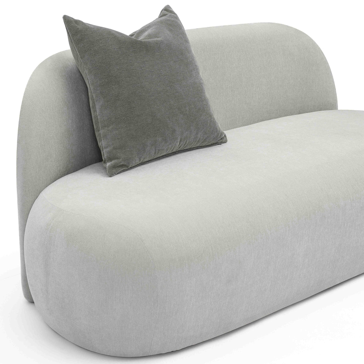 TOV Carraway Grey Upcycled Chenille Loveseat
