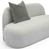 TOV Carraway Grey Upcycled Chenille Loveseat