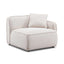 TOV Travie White Sand Performance Corduroy Velvet RAF Corner Chair