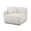 TOV Travie White Sand Performance Corduroy Velvet LAF Corner Chair