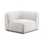 TOV Travie White Sand Performance Corduroy Velvet Corner Chair