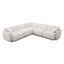 TOV Travie White Sand Performance Corduroy Velvet Modular L-Sectional