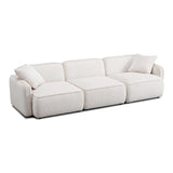 TOV Travie White Sand Performance Corduroy Velvet Modular Sofa
