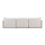 TOV Travie White Sand Performance Corduroy Velvet Modular Sofa
