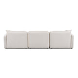 TOV Travie White Sand Performance Corduroy Velvet Modular Sofa
