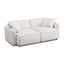 TOV Travie White Sand Performance Corduroy Velvet Modular Loveseat