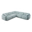 TOV Travie Sea Blue Performance Corduroy Velvet Modular L-Sectional