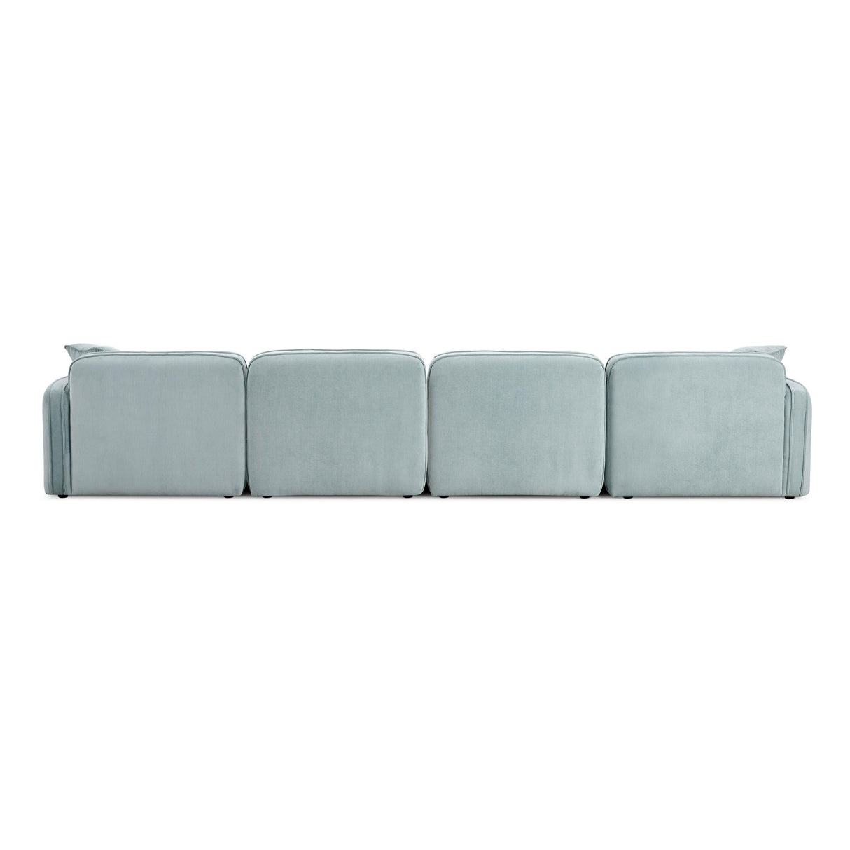 TOV Travie Sea Blue Performance Corduroy Velvet 6-Piece Modular U-Sectional