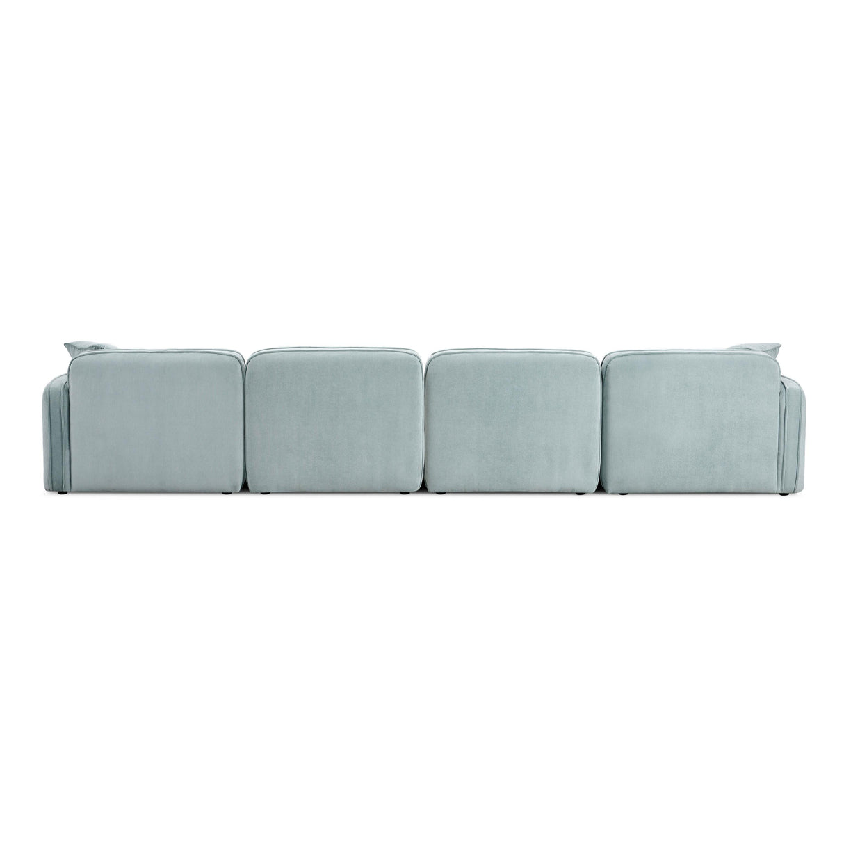 TOV Travie Sea Blue Performance Corduroy Velvet 6-Piece Modular U-Sectional