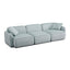TOV Travie Sea Blue Performance Corduroy Velvet Modular Sofa