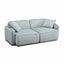TOV Travie Sea Blue Performance Corduroy Velvet Modular Loveseat