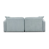 TOV Travie Sea Blue Performance Corduroy Velvet Modular Loveseat