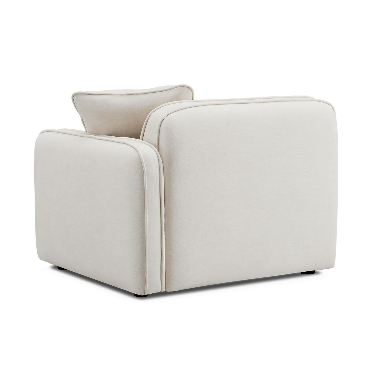 TOV Travie Sand Upcycled Linen RAF Corner Chair