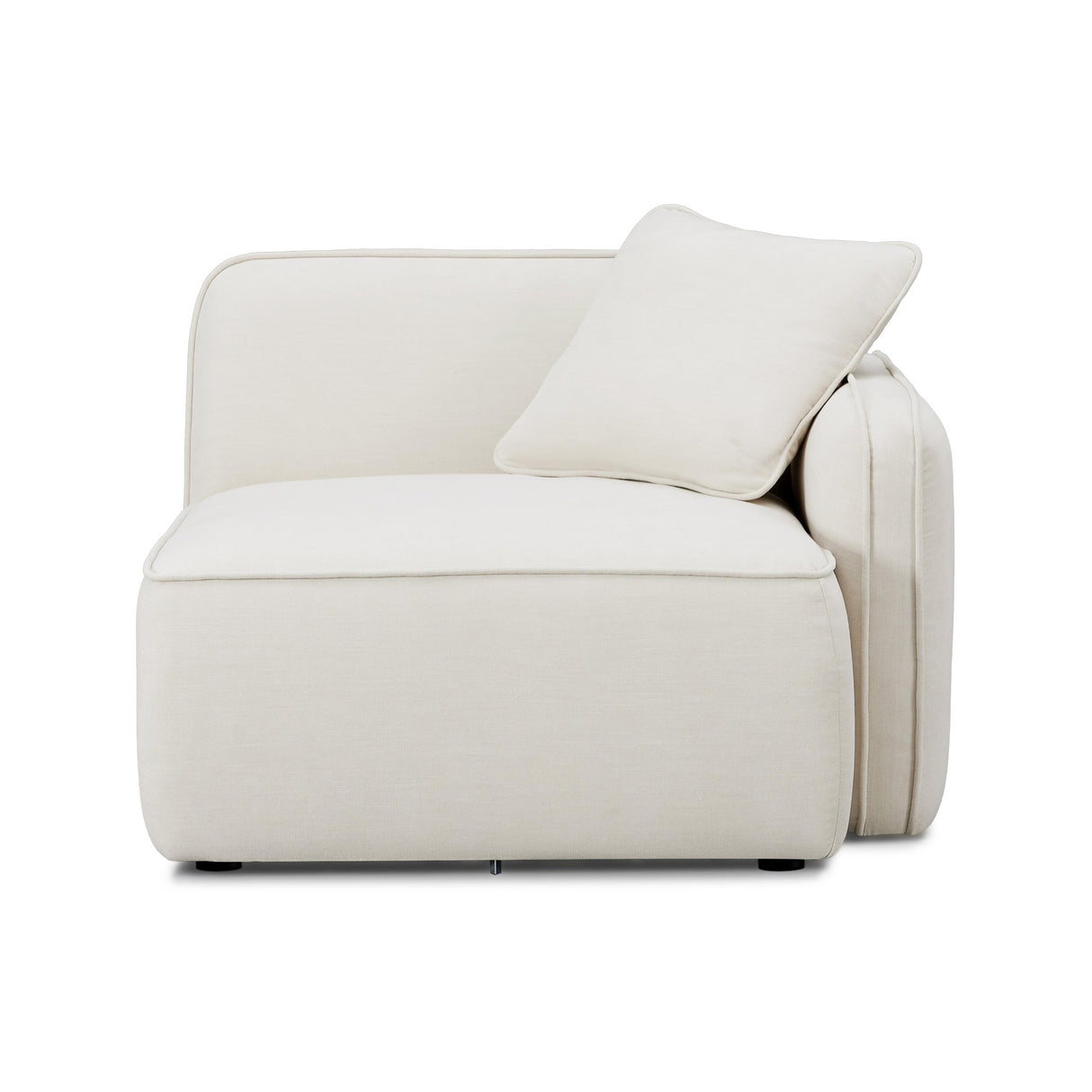 TOV Travie Sand Upcycled Linen RAF Corner Chair