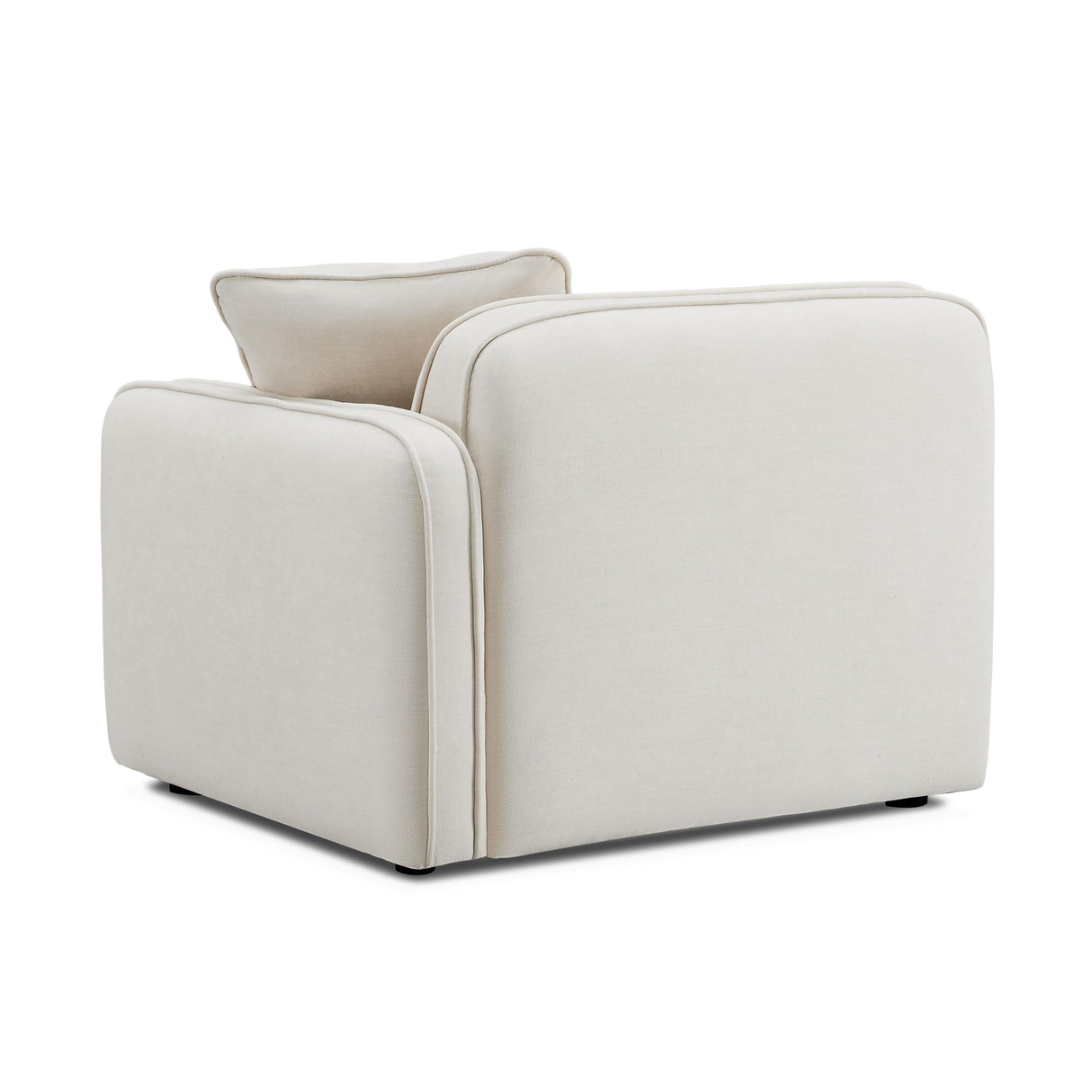 TOV Travie Sand Upcycled Linen RAF Corner Chair