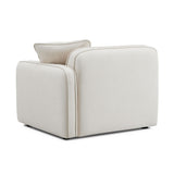 TOV Travie Sand Upcycled Linen RAF Corner Chair