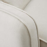 TOV Travie Sand Upcycled Linen LAF Corner Chair