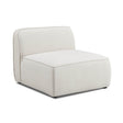 TOV Travie Sand Upcycled Linen Armless Chair