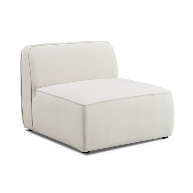 TOV Travie Sand Upcycled Linen Armless Chair