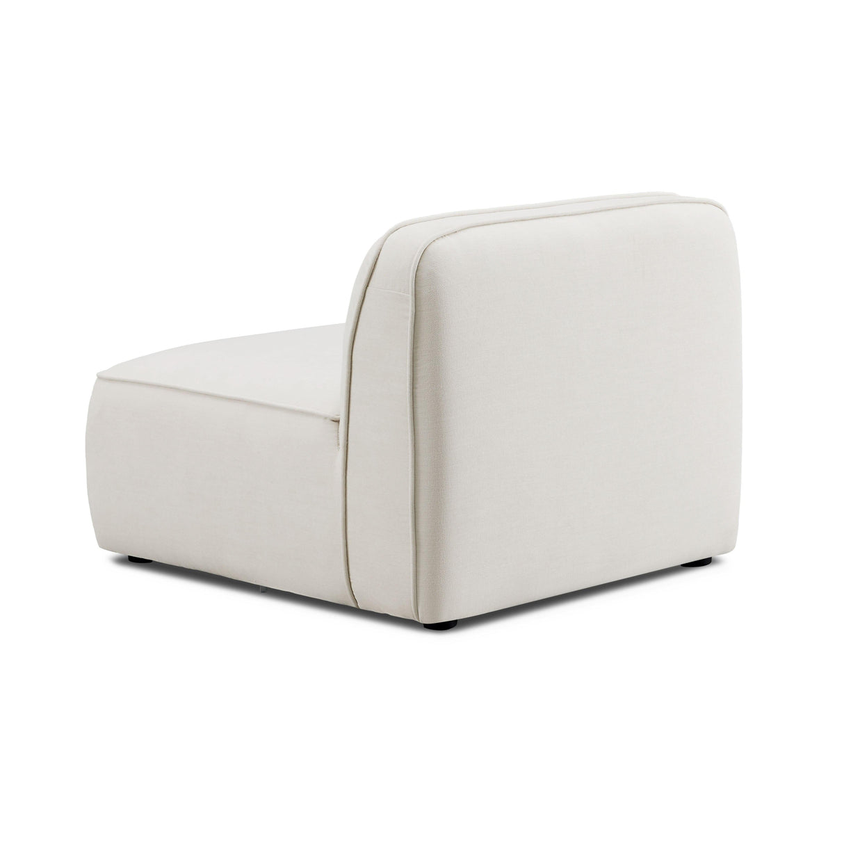 TOV Travie Sand Upcycled Linen Armless Chair